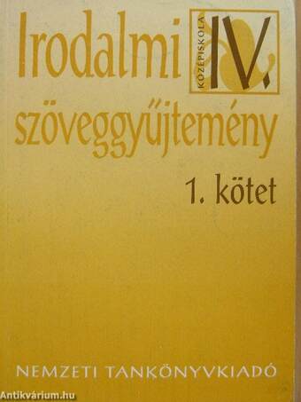 Irodalmi szöveggyűjtemény IV/1-2.