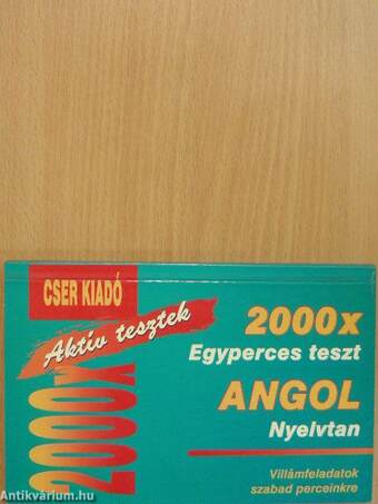 2000 x Egyperces teszt - Angol nyelvtan