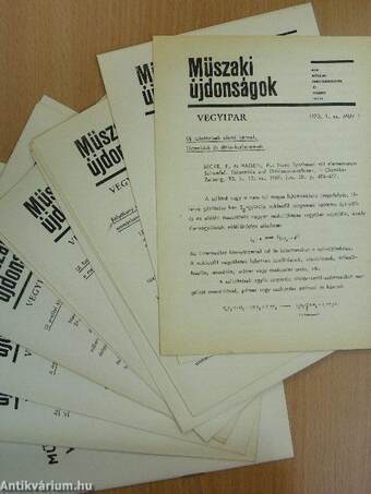 Műszaki Újdonságok 1970/1. MUV 1-15.