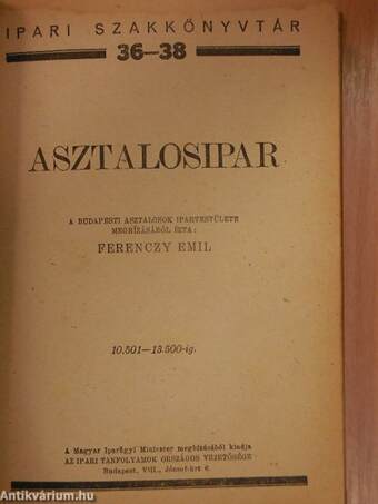 Asztalosipar