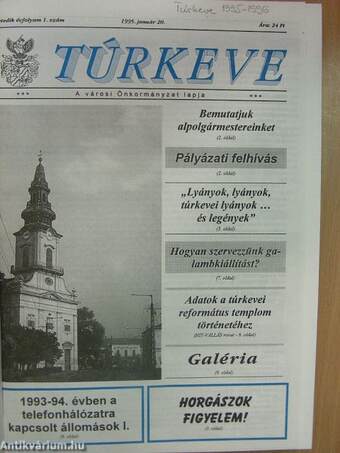 Túrkeve 1995-1996. január-december/Különszám