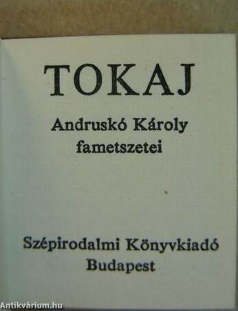 Tokaj (minikönyv)