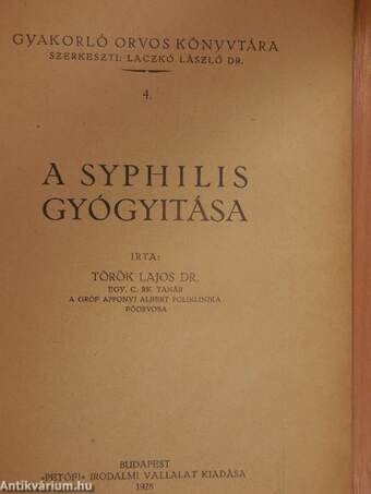 A syphilis gyógyítása