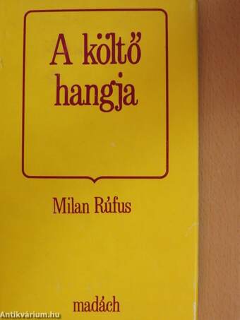 A költő hangja