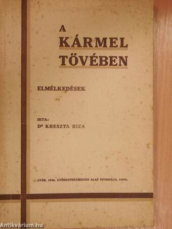 A Kármel tövében