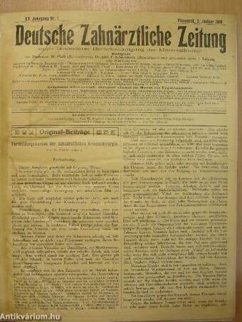 Deutsche Zahnärztliche Zeitung 1916. január-december