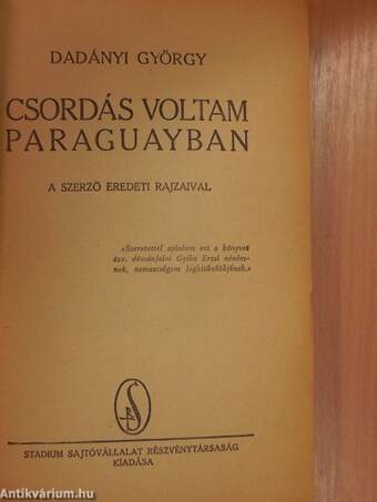 Csordás voltam Paraguayban