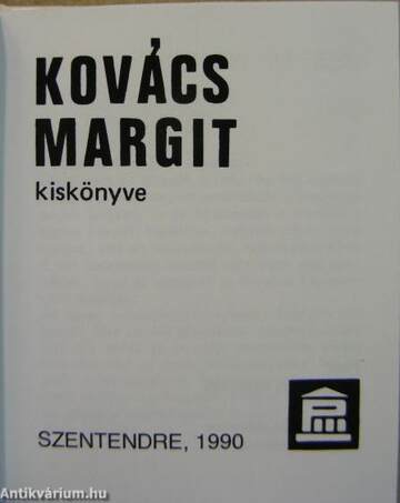 Kovács Margit kiskönyve (minikönyv)