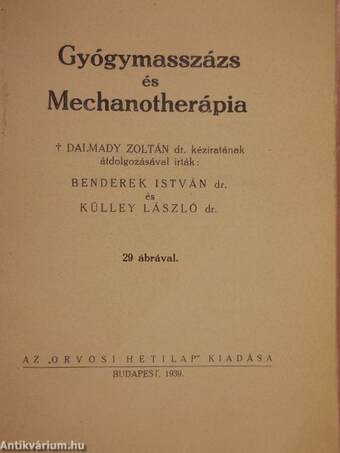 Gyógymasszázs és mechanotherápia