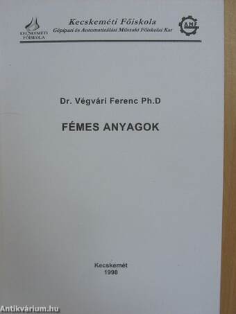 Fémes anyagok