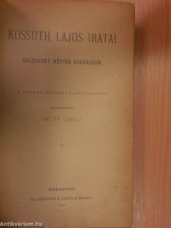 Kossuth Lajos iratai