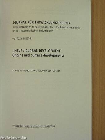 Journal für Entwicklungspolitik 2008/4