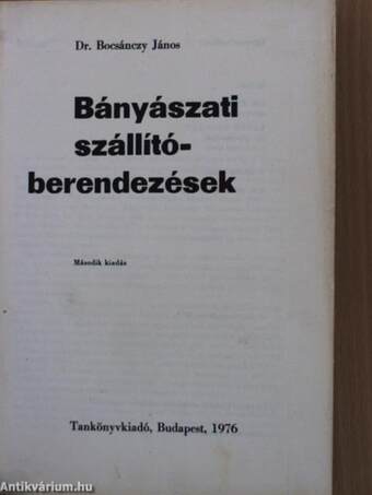 Bányászati szállítóberendezések