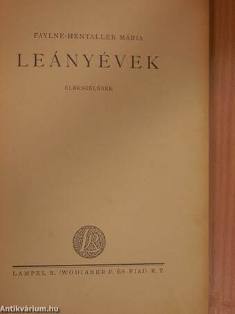 Leányévek