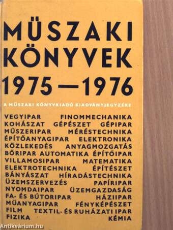 Műszaki könyvek 1975-1976