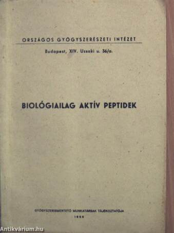 Biológiailag aktív peptidek