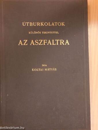 Útburkolatok különös tekintettel az aszfaltra