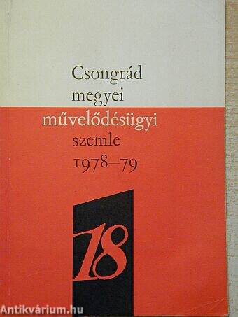 Csongrád megyei művelődésügyi szemle 1978-79