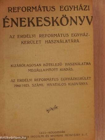 Református egyházi énekeskönyv