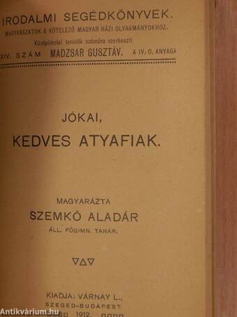 Téli éjszakák és versek/Kisfaludy Sándor regéi/Szilágyi Mihály szabadulása, Mátyás deák, Hűség próbája/Tompa Mihály elbeszélő költeményei/Petőfi táj- és életképei/Az első lopás, Jóka ördöge/Toldi estéje/Kedves atyafiak