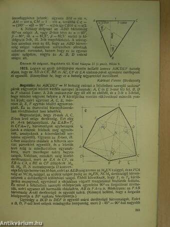 Középiskolai matematikai lapok 1960/10.