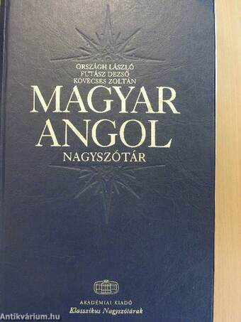 Magyar-angol nagyszótár