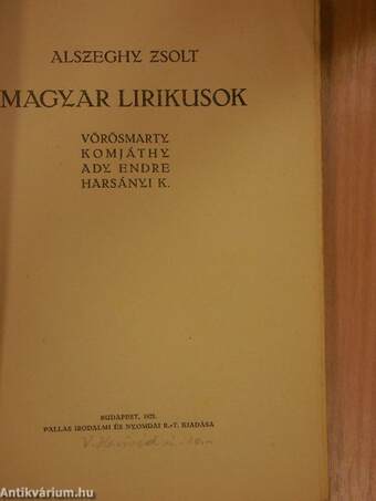 Magyar lirikusok