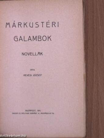 Márkustéri galambok