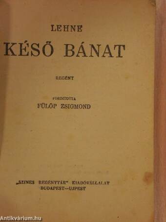 Késő bánat