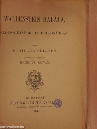 Wallenstein halála