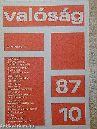 Valóság 1987. október