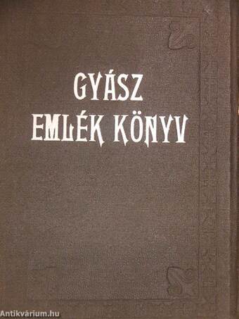 Gyász emlék könyv