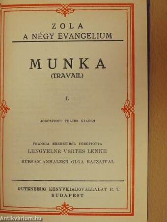 Munka I-IV.