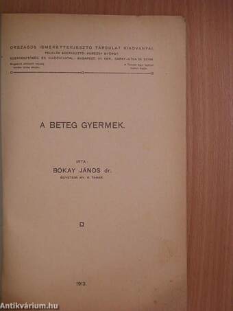 A beteg gyermek