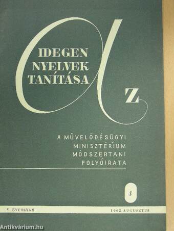 Az idegen nyelvek tanítása 1962. augusztus