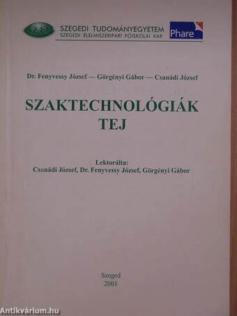 Szaktechnológiák - Tej