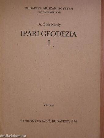 Ipari geodézia I.