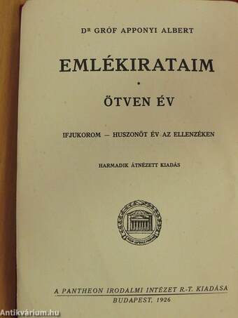 Emlékirataim/Ötven év