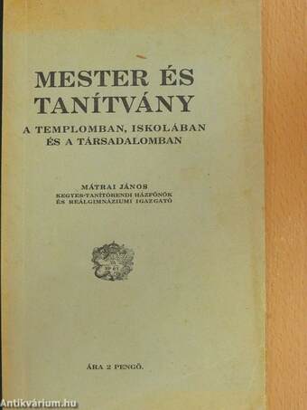 Mester és tanítvány