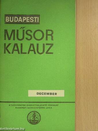 Budapesti Műsorkalauz 1970. december