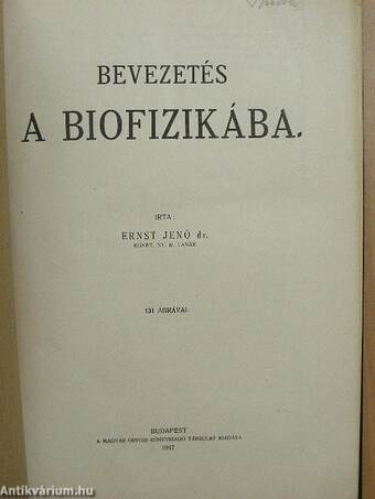 Bevezetés a biofizikába