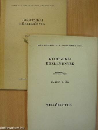 Geofizikai Közlemények 1967/4./Mellékletek