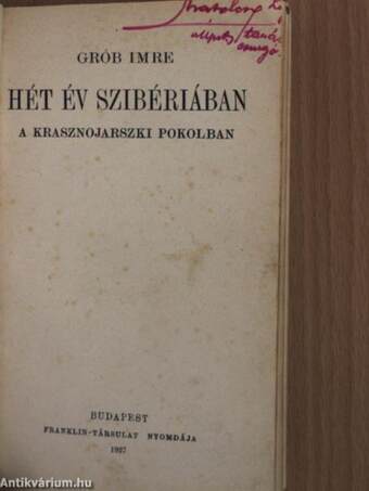 Hét év Szibériában