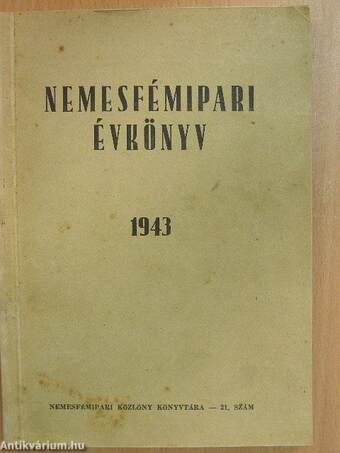 Nemesfémipari évkönyv 1943