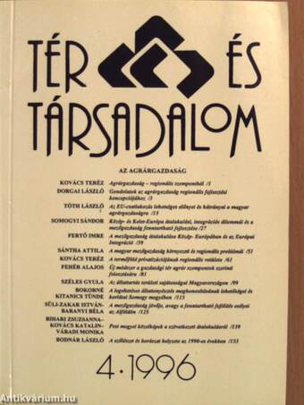 Tér és Társadalom 1996/4.