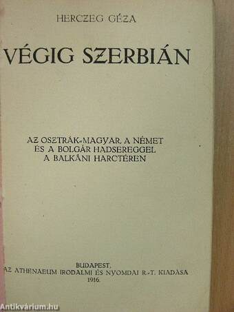 Végig Szerbián