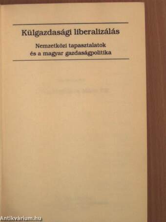 Külgazdasági liberalizálás