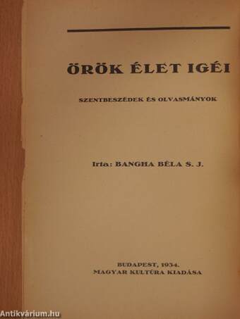 Örök élet igéi II. (töredék)(Tiltólistás kötet)