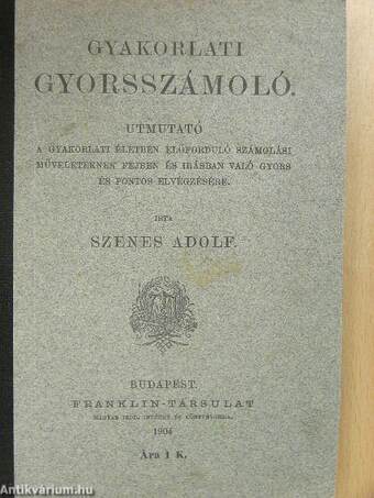 Gyakorlati gyorsszámoló