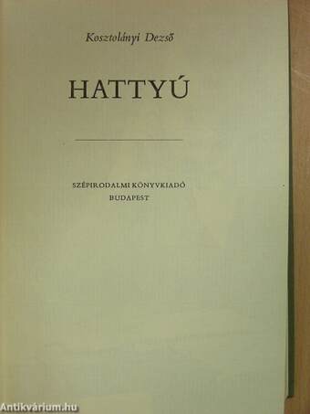 Hattyú